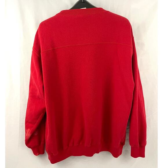 VTG Detroit Red Wings Embroidered NHL Sweatshirt  LARGE 1990's Lee Sport READ - Picture 2 of 16